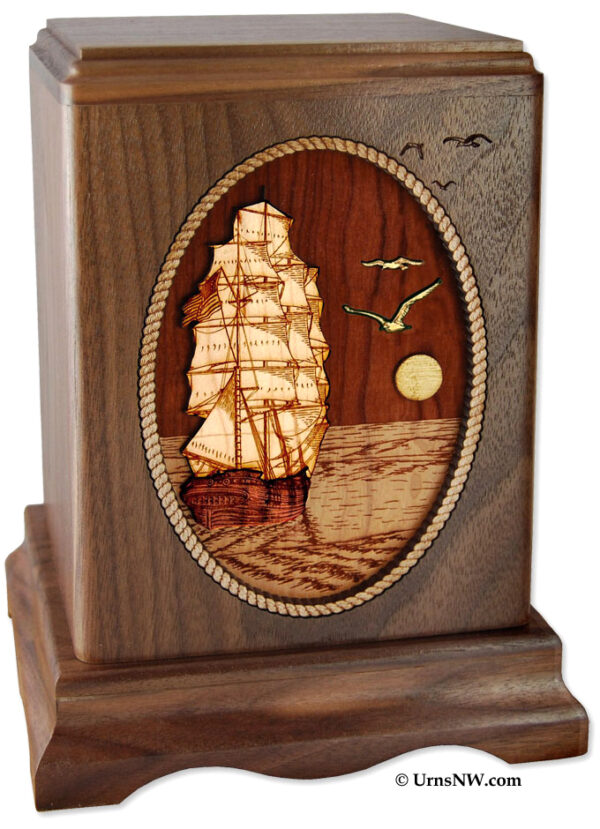 sailboat urn