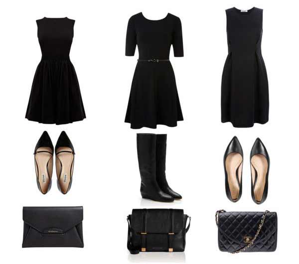 black dress for winter funeral