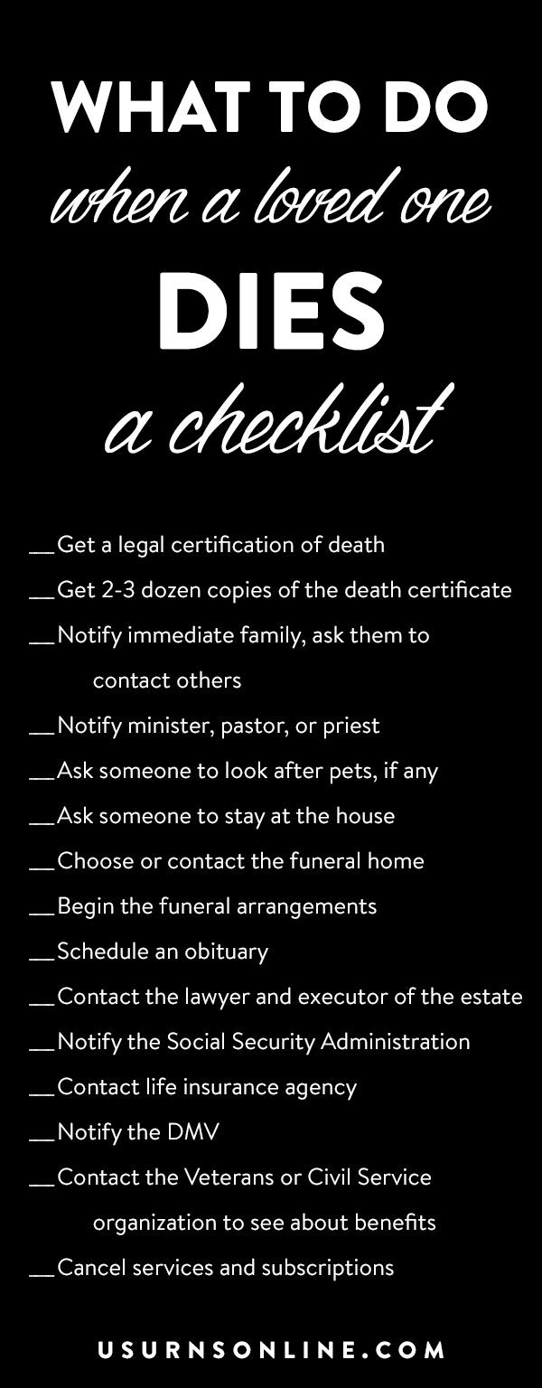 What To Do If Someone Dies At Home Printable Templates