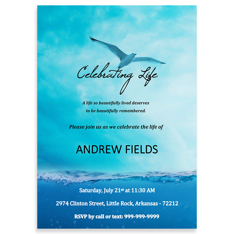 Celebration Of Life Invitations Templates Free FREE PRINTABLE TEMPLATES