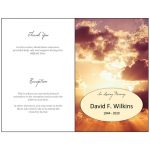 Free Funeral Program Template: Sunset » US Urns Online