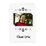Free Funeral Thank You Card Template: Simple Ornamentation