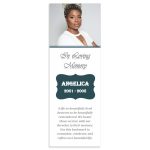 Free Memorial Bookmark Template: Elegant Photo