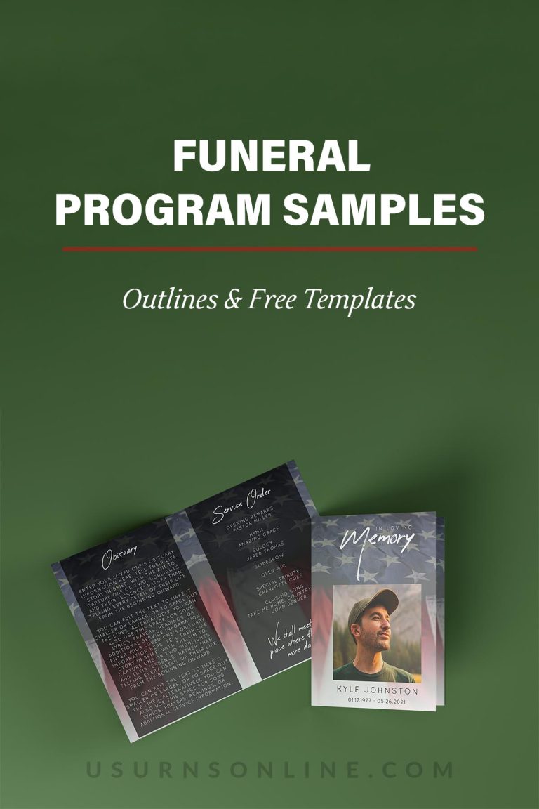 Beautiful Funeral Program Examples for Everyone » Urns | Online