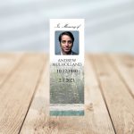 Evergreen Trees Funeral Bookmark