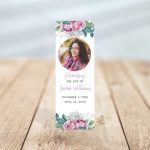 Flora Funeral Bookmark