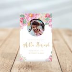 Dusty Fleur Funeral Prayer Card