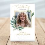 Leaves Funeral Program Template (8 Pages)