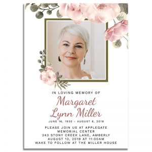 Serenity Funeral Invitation » US Urns Online