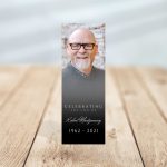 Portrait Photo Funeral Bookmark