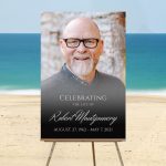 Portrait Photo Funeral Welcome Sign