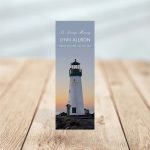 Lighthouse Funeral Bookmark