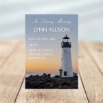 Lighthouse Funeral Invitation