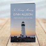 Lighthouse Funeral Program Template (8 page)