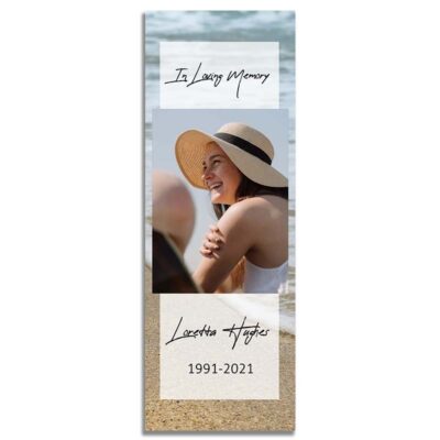 Front Side - Oceanfront Funeral Bookmark