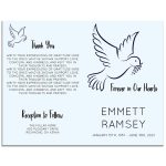 Serene Doves Funeral Program Template » US Urns Online