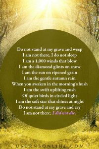 101 Funeral Poems » US Urns Online