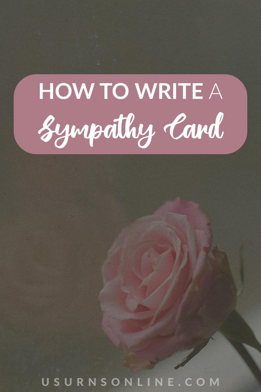 How to Sign a Sympathy Card: From Beginning to End » Urns | Online