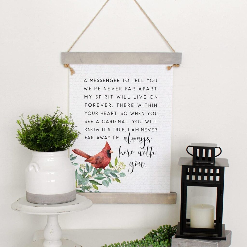 Cardinal Meaning Gifts - Scroll hanging