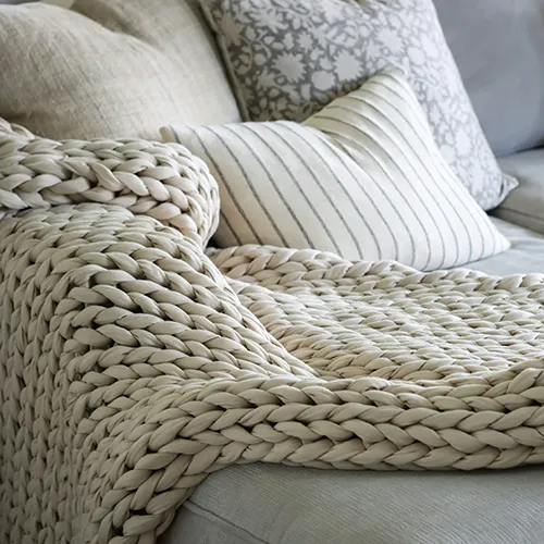 DIY A Knit Weighted Comfort Blanket