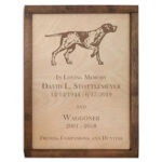 Custom Memorial Plaque Urn