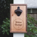 Raise a Glass Personalized Wall Mounted Bottle Opener