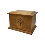 Groton Maple Celtic Cross Cremation Urn Huguenot Finish