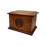 Groton Maple Police Force Cremation Urn Walnut Finish