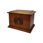 Groton Maple US Marine Cremation Urn Walnut Finish