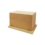 Pine Wood Unfinished Green Cremation Urn