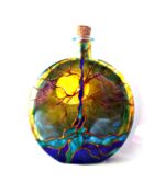 Tree of Life Hand-Painted Glass Cremation Urn