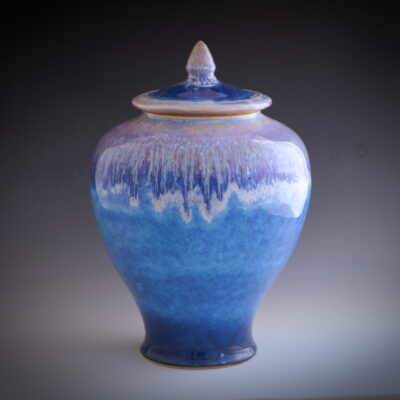 Adult Ceramic Memorial Urn "True Blue"