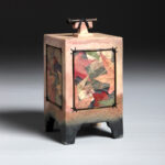 Wish Box Autumn Leaf Stoneware Cremation Urn