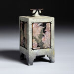 Wish Box Floral Stoneware Cremation Urn