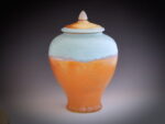 Adult Ceramic Memorial Urn "Turquoise Trail"